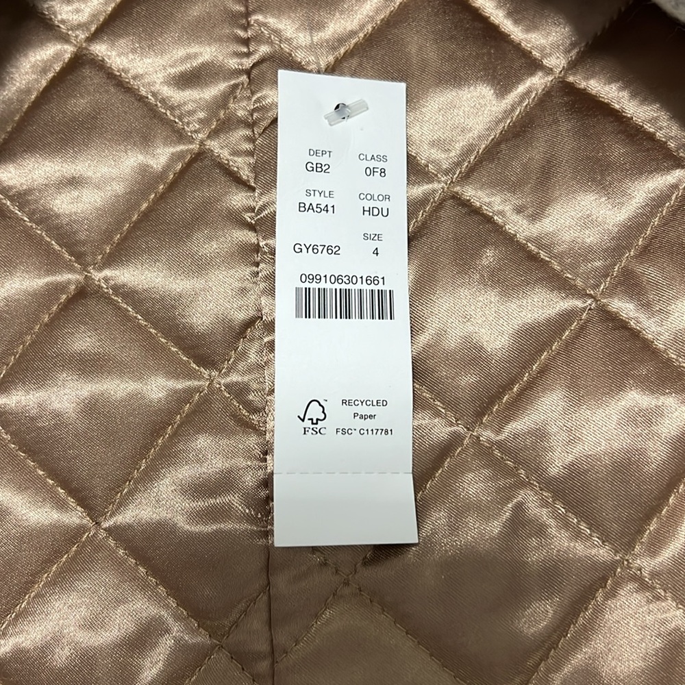 NWT J Crew Summit Parka in Italian Stadium Cloth Wool Size 4 - Picture 6 of 10